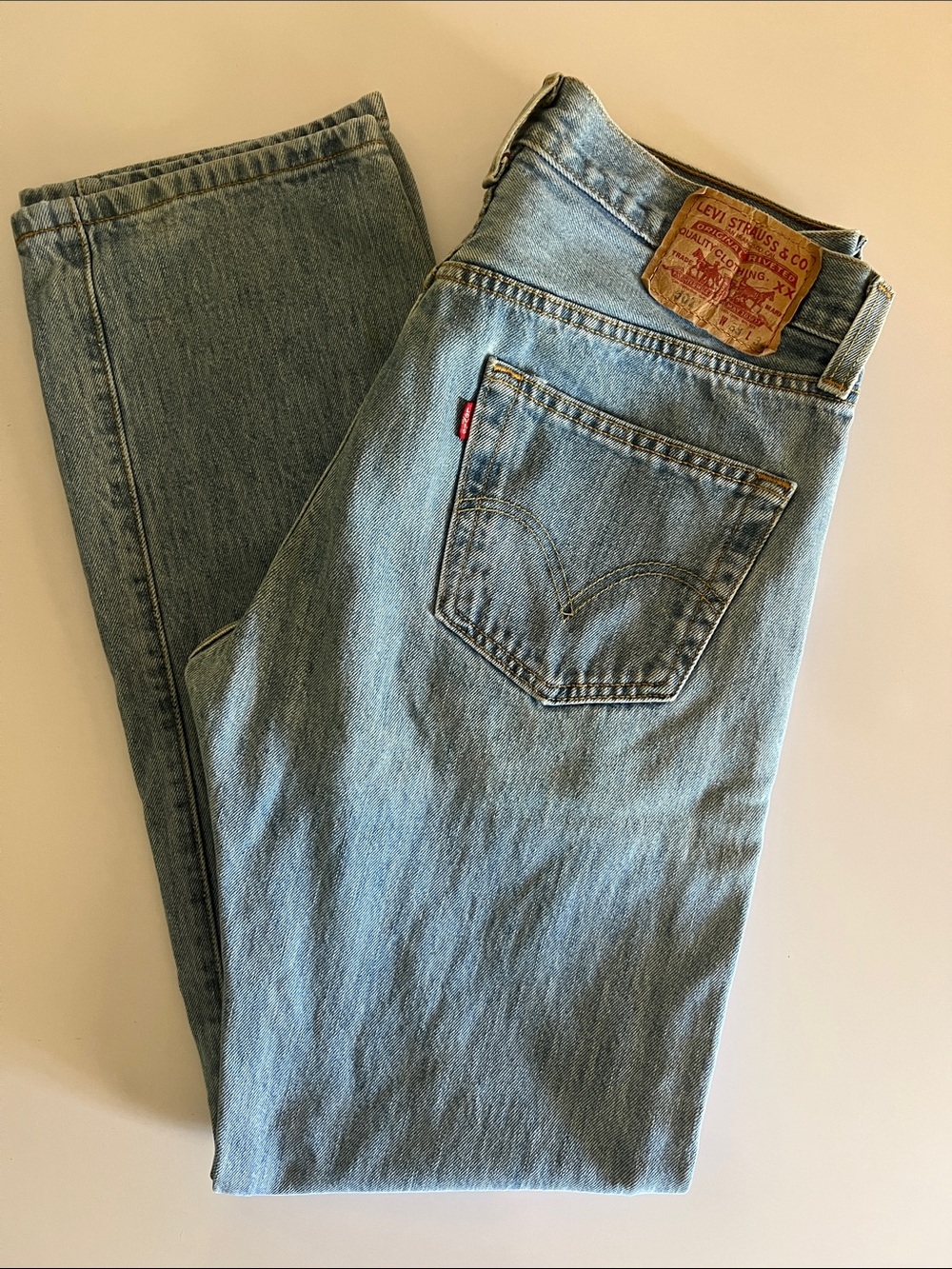 Levi's 501 Men's Light Wash Straight Jeans Size: 33/34